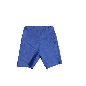 Let's Fit Size S Small Navy Bue Compression Athletic Shorts Side pockets NWT